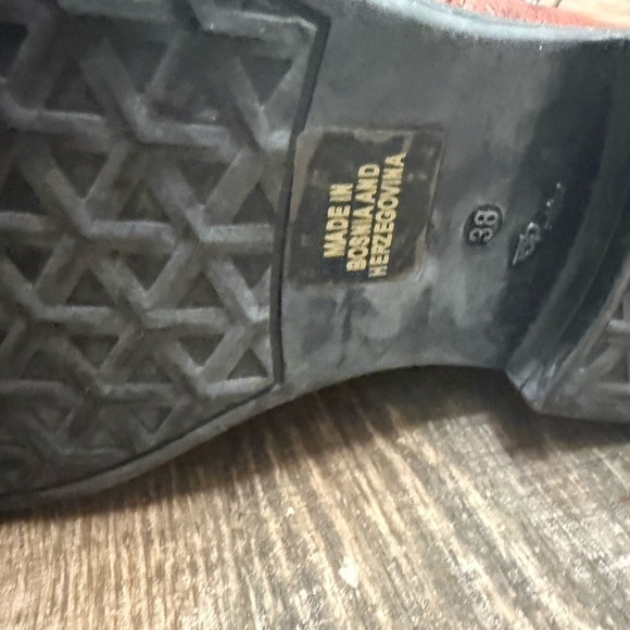 MJUS Sz. 38 (7.5) worn twice!! Brown Leather Ankle Boots zip suede top cognac - Picture 9 of 16